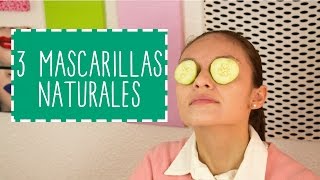 Mascarillas Naturales para la Cara  3 Recetas  Para Acné Hidratar y Exfoliar  Catwalk [upl. by Aiekam869]