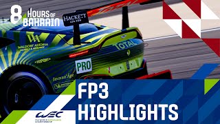 8 Hours of Bahrain 2020 FP3 Highlights [upl. by Kinson]