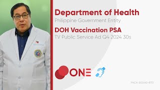 DOH Vaccination PSA TV Public Service Ad Q4 2024 30s CC [upl. by Kendrah]