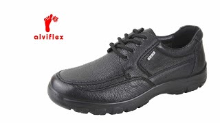 Zapato atado ancho especial hombre para plantillas color negro 7825  Alviflex [upl. by Rodrich]