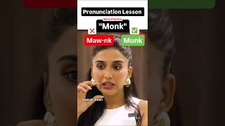 How NOT to pronounce the word  Monk english pronunciation uk us spokenenglish [upl. by Spalla]