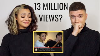 25 TYPES OF KISSES PART 1  REACTION TO OUR MOST VIEWED VIDEO [upl. by Nyleaj233]