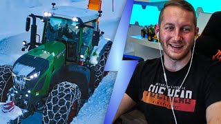 FENDT 942 Vario und FENDT 939 Vario im Winterdienst 2020  M4cM4nus reagiert Schneeräumen auf der Al [upl. by Narrat]