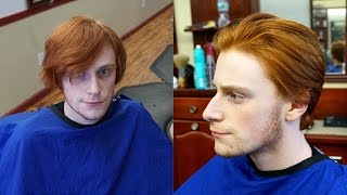 How To Cut Hair with Scissors and a Razor Medium Length [upl. by Alled]