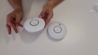 Step by Step Interconnecting Emerald Planet Wireless Photoelectric Smoke Alarms [upl. by Nevi696]