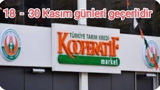 Tarım Kredi Market Fiyatları 18  30 Kasım 2023 Tarım Kredi Kooperatif Market Kataloğu [upl. by Letsirk]