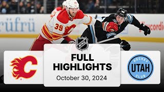 NHL Highlights  Flames vs Utah Hockey Club  October 30 2024 [upl. by Retsim773]