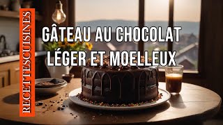 GATEAU AU CHOCOLAT LEGER ET MOELLEUX [upl. by Nylkoorb]