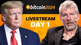 The Bitcoin 2024 Conference Livestream  GA Day 1 [upl. by Jael176]