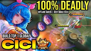 CICI BEST BUILD 2024  BUILD TOP 1 GLOBAL CICI GAMEPLAY  MOBILE LEGENDS✓ [upl. by Anjela756]