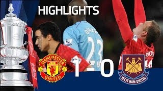 Manchester United 10 West Ham  Rooney goal and full highlights  The FA Cup 3rd Round Replay 2013 [upl. by Yanej]