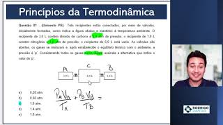 Gases Ideais e Termodinâmica  Exercício Resolvido 1 [upl. by Pride713]