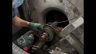 HVAC EXPLAINED  Pulley and Belt replacement on an Air Handler [upl. by Pettiford]