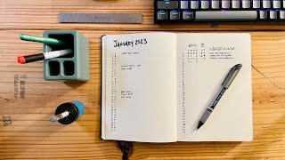 Minimalist Bullet Journal Setup for the New Year [upl. by Beekman203]