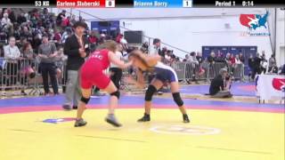 WM 53 KG  Carlene Sluberski vs Brianne Barry [upl. by Nile]