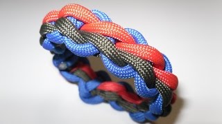 Paracord Flechten Anleitung „Wide Wheat Stalk Braid“ in Deutsch auch als Blog [upl. by Dolphin]