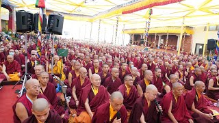 Kagyur transmission giving by HE Sangye nyenpa Rinpoche at benchen monastery rumtekkarmaekhenpo [upl. by Vlada447]