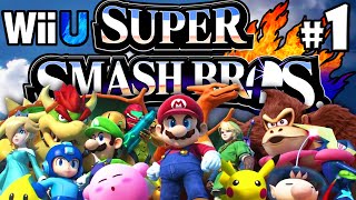 Super Smash Bros 4 Wii U PART 1 Starting Roster Character Unlock Mega Man HD Gameplay Walkthrough [upl. by Eki]