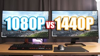 Is Full HD enough at 27inch 1080P vs 1440P 27inch gaming monitors [upl. by Major]