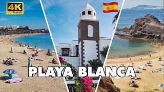 Playa Blanca Lanzarote Canary Islands Spain ► FULL TOUR 4K ► [upl. by Ayk49]