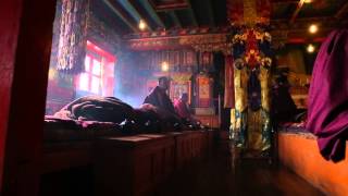 Buddhist pray at Tengboche monastery  Tengboche Nepal 2014 [upl. by Samella]