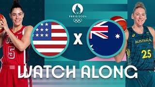 USA v Australia  Womens Olympic Basketball Tournament Paris 2024  Watch Along ⚡🏀 [upl. by Dylana743]