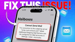 How to Fix quotCannot Send Mailquot Error on iPhone  Email Sending Failed on iPhone [upl. by Akilak]