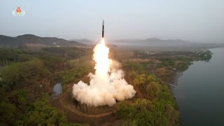 North Korea fires solidfuel intercontinental ballistic missile  AFP [upl. by Hatfield]