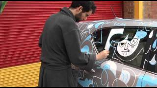 Drawing on a car for Crest Frest 2011 [upl. by Sorazal]