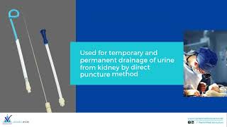 Features of Pigtail Nephrostomy Drainage Catheter With Trocar PCN [upl. by Akelahs340]