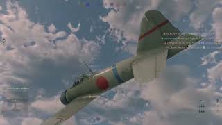 Enlisted  My Best Strafe in the A6M2 Zero 3rd Person Replay View [upl. by Alanna]