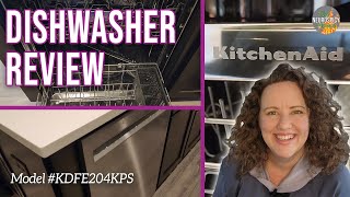 Kitchen Aid Dishwasher Model KDFE204KPS NonSponsored Honest Review [upl. by Christabella874]