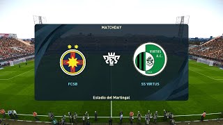 FCSB vs SS Virtus 16072024 UEFA Champions League PES 2021 [upl. by Novhaj]