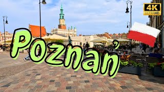 🇵🇱 Poznań Walking Tour 4K part I  Poznań Poland spacer wirtualny [upl. by Nnahtebazile]