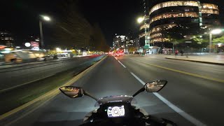 Night Ride SCL 01  4K POV  CFMoto 300SR [upl. by Rehpotsyrk58]