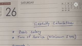 Gratuity Calculation [upl. by Yanahc990]