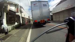 2012523 ロードバイクにGoproをつけて通勤してみた [upl. by Navinod59]