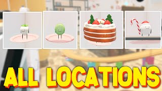 HOW TO GET ALL XMAS LIMITED FOODS LOCATIONS in SECRET STAYCATION ROBLOX [upl. by Yarised]