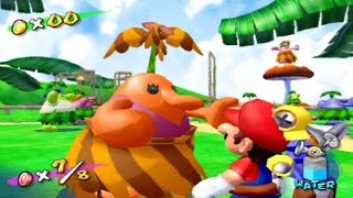 Super Mario Sunshine 100 Walkthrough  Part 13  Pianta Village Secret Shines [upl. by Ynettirb520]