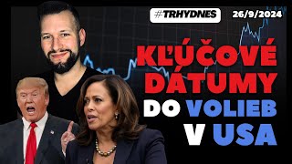 Kľúčové dátumy pre INVESTOROV 📈 do Volieb v USA TRHYDNES [upl. by Ahsanat]