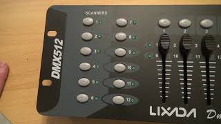 unboxing Lixada dmx controller deutsch [upl. by Marlin]