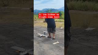 Li ion Lishen 21700 4s 4000mah flight time test fpvplane fpvlongrange aeromodellingindonesia [upl. by Eshman333]