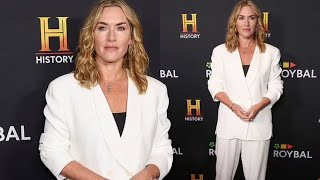 quotKate Winslet Stuns in Chic White Suitquot [upl. by Yrrehc]