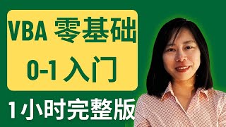 VBA 零基礎 01 入门完整教學 1h 完整版 vba 教學 vba 零基礎 Excel Vba 入門 excel 教学 Vba Excel vba 教程 excel excel vba [upl. by Sikleb781]