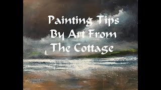 ART PAINTING A SEASCAPE LEARN HOW TO PAINT IN ACRYLIC IMPRESSIONIST STYLE SEASCAPE TIPS AND TRICKS [upl. by Dianemarie]