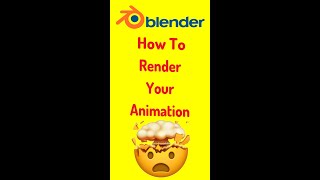 How To Render Your Animation to Video in Blender 33 Shorts [upl. by Pulchi]