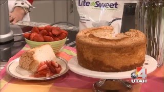 Sugar Free Angel Food Cake with Xylitol [upl. by Eylhsa]