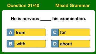 PREPOSITIONS FOR ALL English Prepositions Grammar Quiz A2B1 Level preposition english [upl. by Knight]