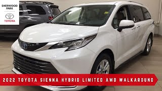 2022 Toyota Sienna Hybrid Limited AWD Review [upl. by Akeenat]