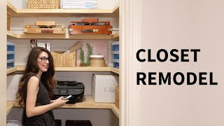 Closet renovation  Organization  remodel ideas  How to [upl. by Jaquelyn]